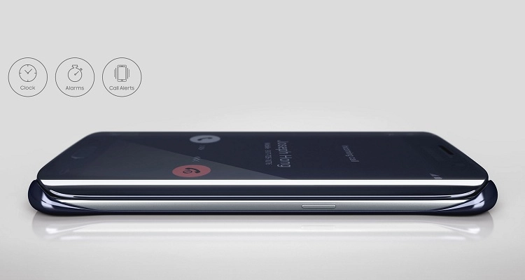 Bao Da Samsung Galaxy S6 Edge G925f Clear  View Cover Chính Hãng Bao Da Samsung Galaxy S6 Edge G925f Clear  View Cover Chính Hãng